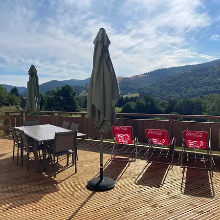 Ferienhaus La Cle Des Champs 3 Etoiles Vue Panoramique Terrasse Vosges Bussang